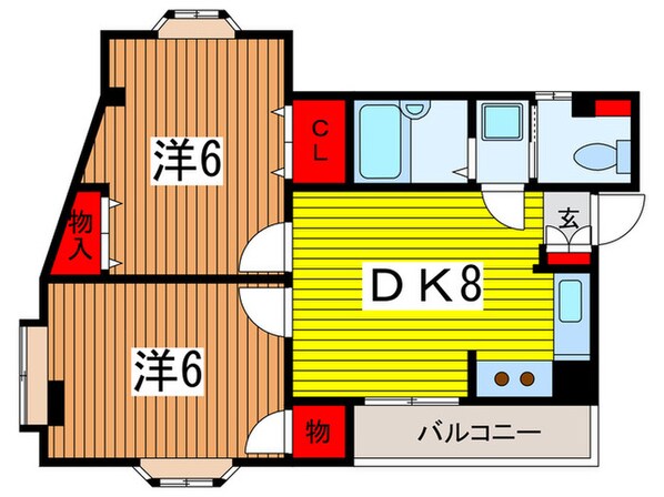 本太ツインパレスの物件間取画像